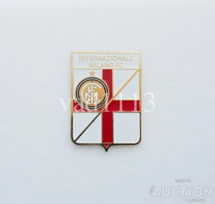 фото, значок футбол  ФК Интер Милан Италия  (серия герб города и эмблема клуба)