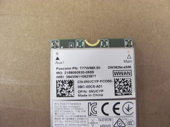 753-24 3G 4G модуль 0NVCYP  для Dell Latitude 7310 E7310  оригінал З аукціону