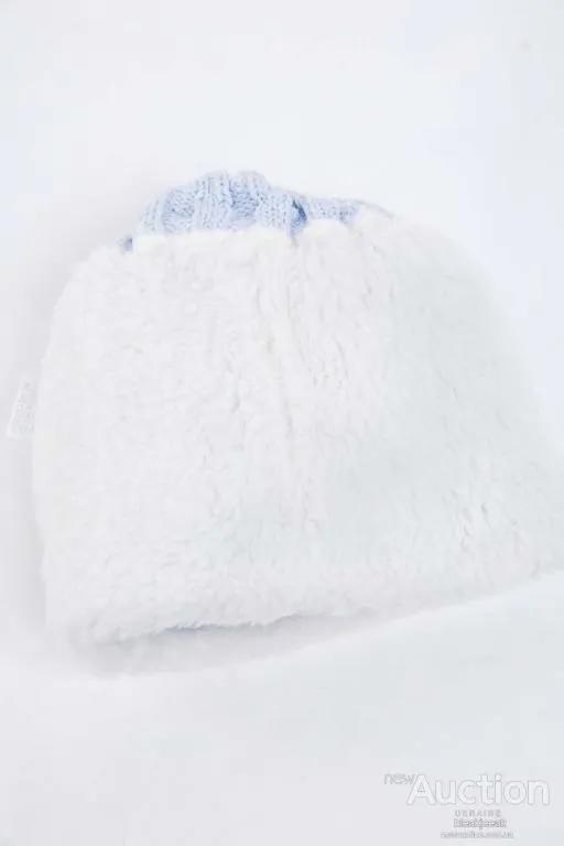 Детская шапка, цвета джинс, из шерсти, 167R7777 З аукціону