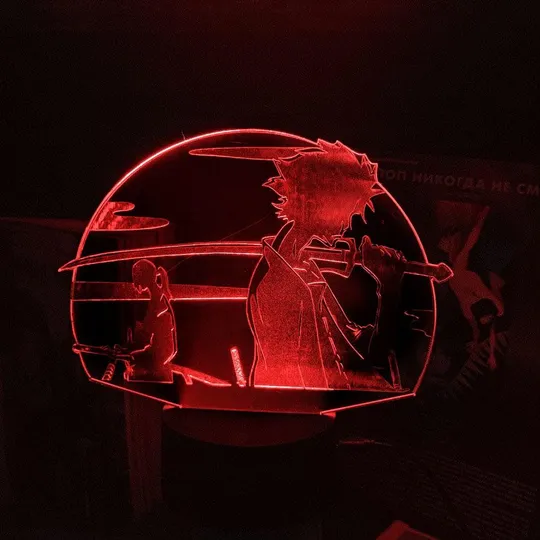 Акриловий світильник-нічник Муген і Дзин червоний tty-n002104 Ціна