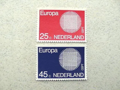 фото, Серія поштових марок Нідерланди " Європа СЕРТ " 1970 рік **