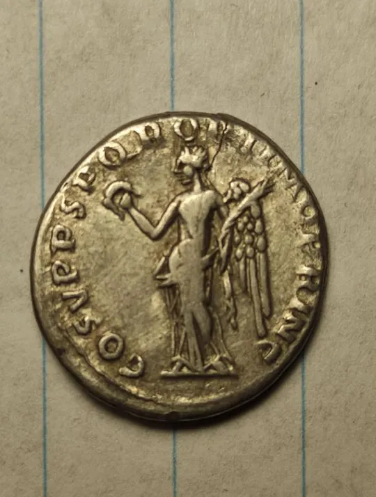 Купити Древнеримский денарий,Серебро богиня Победы Виктория, император Траян 108г н.э. bf716