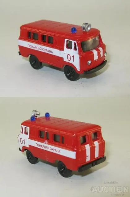 фото, Микроавтобус УАЗ-452 Пожарная охрана - 1:87 H0