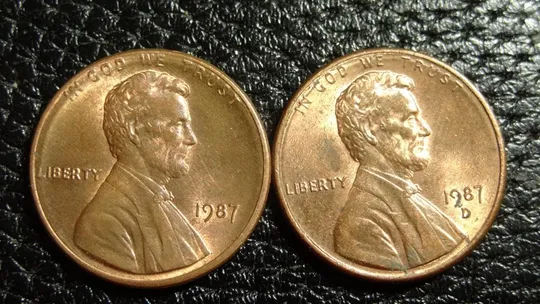 1 цент 1987 США (два різновиди) Ціна