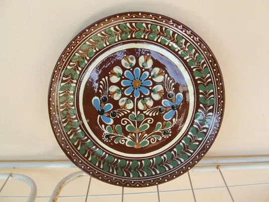 Керамика тарелка раз. 29 см. 1960 гг. Виноградовский зд.Керамики Гуцульский мотив. Закарпатской обл Ціна