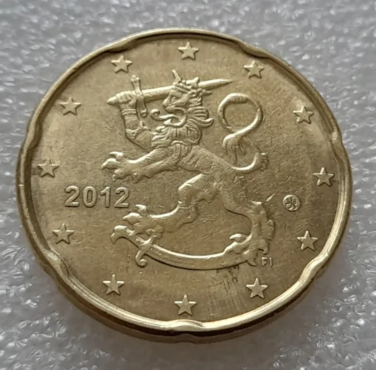 Купити (8093 ря) 20 євроцентів 2012 Фінляндія (20 евроцентов 2012 Финляндия)