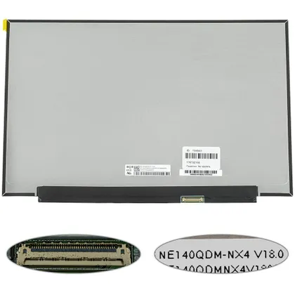 фото, Матриця 14.0" NE140QDM-NX4 (2560*1600, 40pin(eDP, 400cd/m2 (!!!), IPS, 144Hz, передача кольорів: 100% sRGB), LED, SLIM (без планок