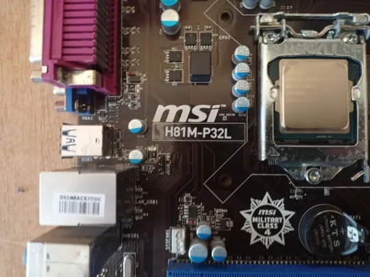 MSI H81M-P32L сокет 1150 +G1840 Продаж