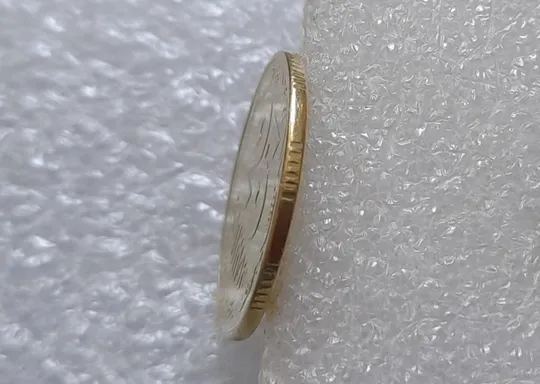 (3400) 25 копійок 1994 1БВк  брак гуртильного кільця (варіант) (25 копеек 1994 1БВк) З аукціону