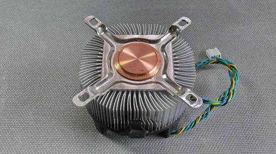 Боксовый кулер для процессоров Intel с медным сердечником и высоким радиатором 4Pin под LGA775, LGA1 Вживане З аукціону