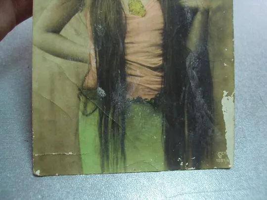 открытка старинная девушка житомир чернигов  №3330 Інтернет-аукціон