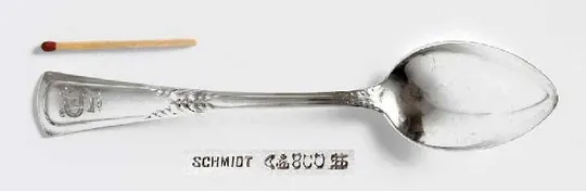 Срібні чайні ложки з монограмою 5 штук 800 проба 1920-ті Німеччина Продаж