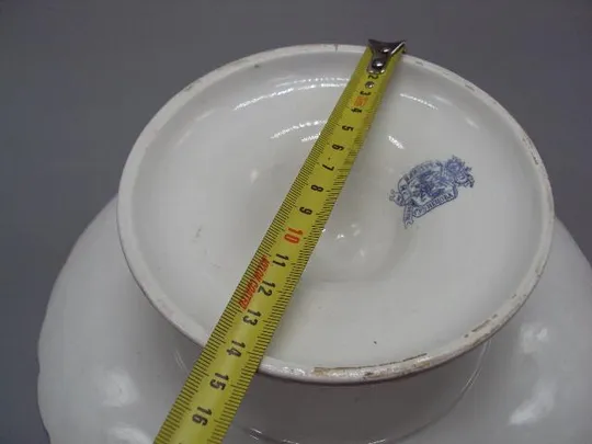 Фруктовница розовая фарфор М.С. Кузнецова Тверь тарелка на подставке размер 9,6 х 26,5 см №13348 Недорого