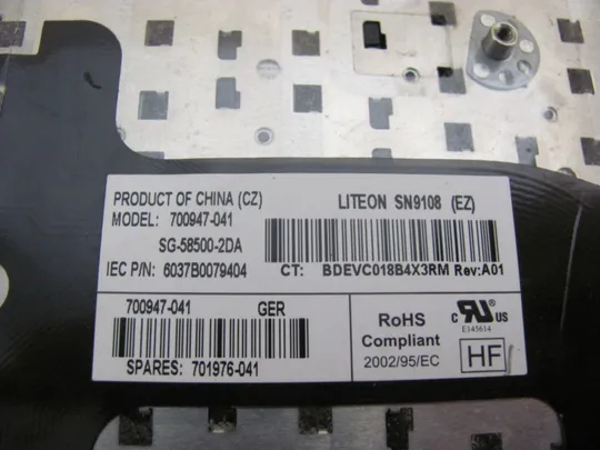 №130-23 клавіатура робоча 701976-B31 700947-041 для Hp Elitebook 8470 6465b 6470b 6475b 8460 6460B 8410 Оригинал Характеристики