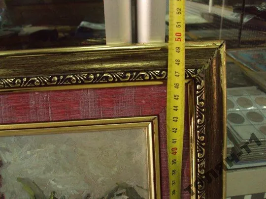 картина Натюрморт букет цветов сирень. масло 49,5 х 62 см в раме №206 Продаж