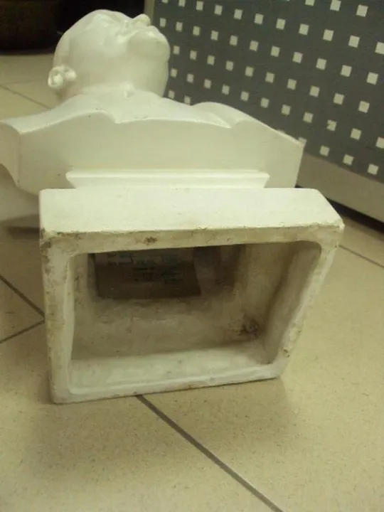 Фигура гипс бюст ленин 40 см, автор п.яцына 1958 год №282 Недорого