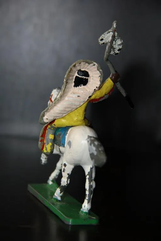 индеец вождь с копьем на коне ПОЛЬША 65-70мм Де купити
