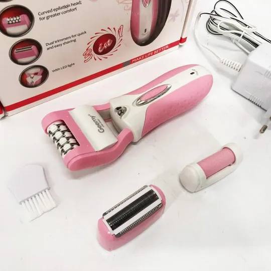 Купити Эпилятор депилятор женский электрический беспроводной + триммер + пемза 3 в 1 Gemei GM-3052