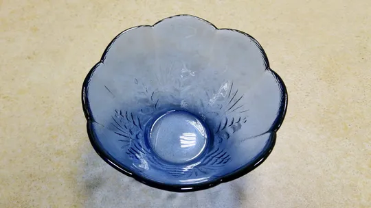 Креманка піалка салатниця блакитне радянське скло Вживане Де купити