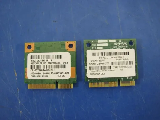 Купити №291-9 WI-FI адаптер 657325-001 691415-001 654825-001 для HP Pavilion G6 2000 G7 G7-2000 G6-1000 оригінал