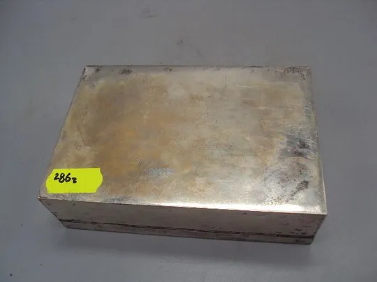 Шкатулка гравировка листья серебро 800 проба Европа позолота вес 286 г размер 8,1х12х3,6 см №10297 Характеристики