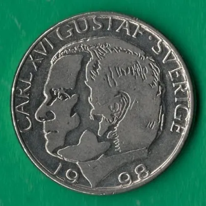 фото, 1 крона 1998 року Швеція [БР]