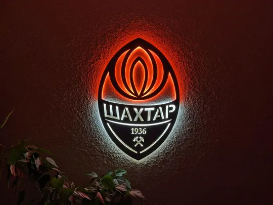 Панно декоративне картина на стіну ФК Шахтар LED підсвітка 400х600 acr-p000084 Ціна