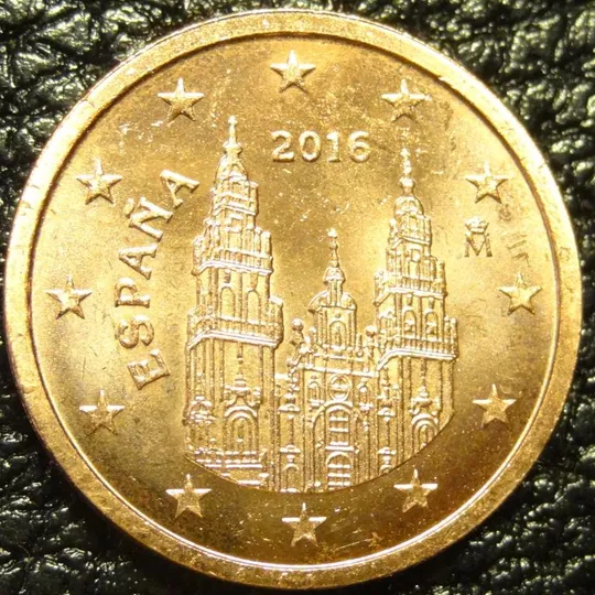 2 євроценти 2016 Іспанія UNC Ціна