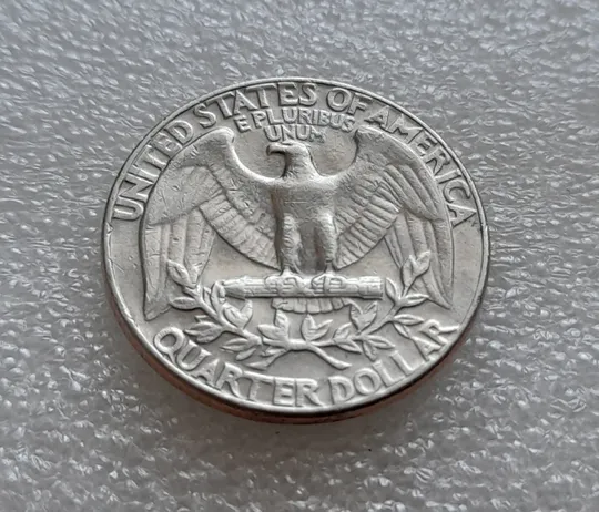 (8108 ря) ¼ долара 1974 США без мітки монетного двору (квотер, 25 центів) Інтернет-аукціон