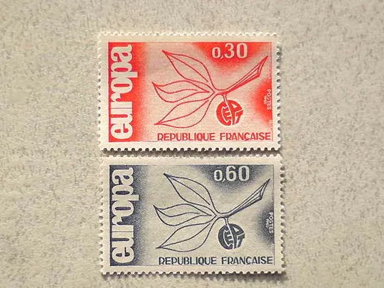 Серія поштових марок Франція &quot; Європа СЕРТ &quot; 1965 рік ** Ціна
