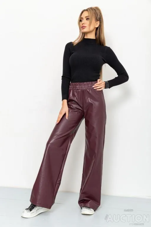 Лосины женские на флисе, цвет бордовый, 164R82 Ціна