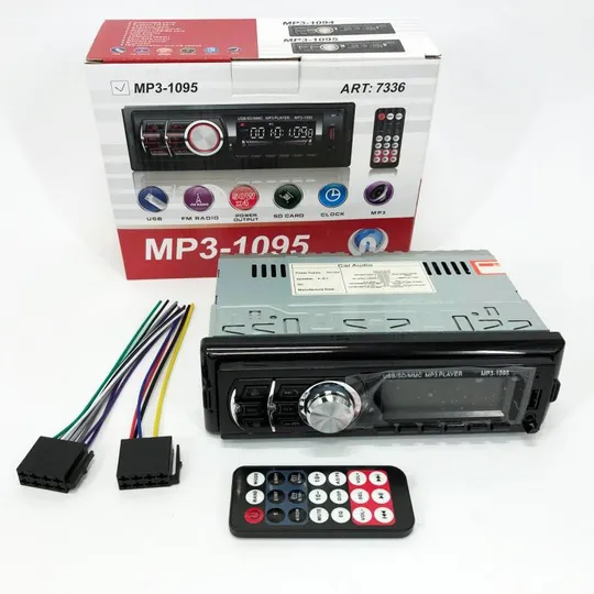 Автомагнитола MP3 1095/7336 BT ISO со съемной панелью 1DIN 4х50Вт, Автомобильная магнитола стерео з Ціна