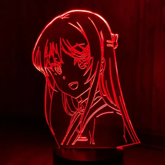 Акриловий світильник-нічник Дівчинка-Зайчик червоний tty-n001614 Ціна