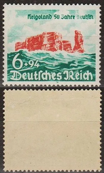 фото, 1940 - Рейх - 50 років о.Гельголанд Mi.750 *