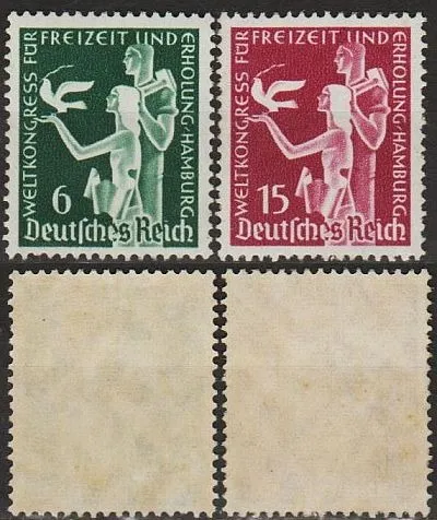 фото, 1936 - Рейх - Конгрес в Гамбурзі Mi.622-23 *