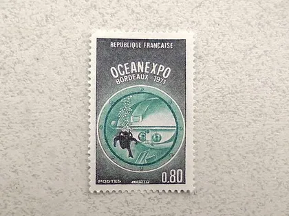 фото, Поштова марка Франція 1971 рік **