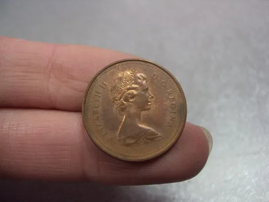 монета канада 1 цент 1979 №9534 З аукціону