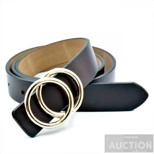 Жіночий шкіряний ремінь темно-коричневий Ціна