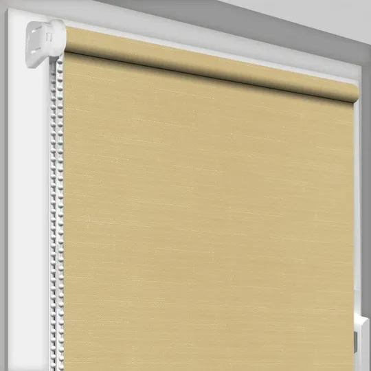 Рулонная штора Rolets Лён 1-877-1800 180x170 см открытого типа Кремовая Ціна