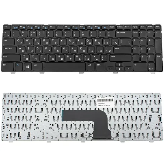 Клавіатура для ноутбука DELL (Inspiron: 15V, 15VR, 1316, 3521, 5521, Vostro: 2521) rus, black Ціна