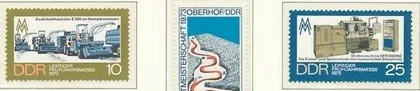 фото, ГДР Ярмарка в Лейпциге С/Х техника Комбайн 1973 2 марки