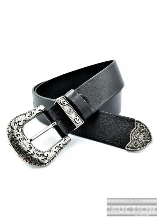 Жіночий шкіряний ремінь Чорний Ціна