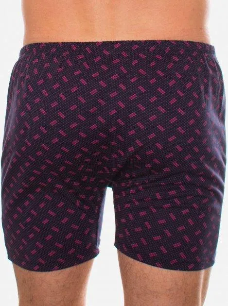Купити Чоловічі труси боксери класичні сімейки Bono МБ 000254 бавовна 100% фіолетові (розміри: 56-68)