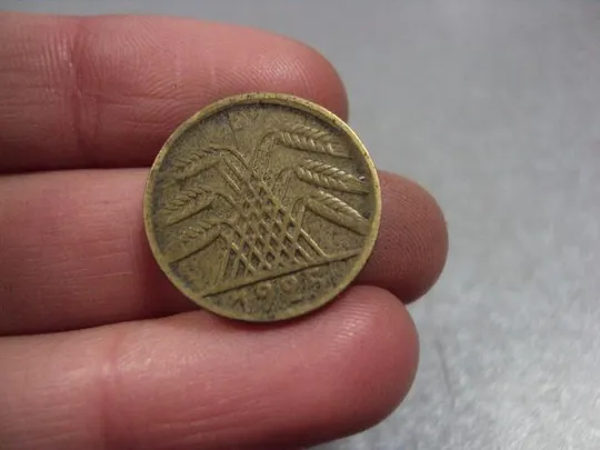 монета германия 5 рейхспфеннигов 1925 d №7794 З аукціону