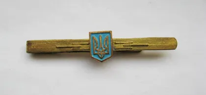 фото, Затискач для краватки = Тризуб - герб = Україна - важкий метал