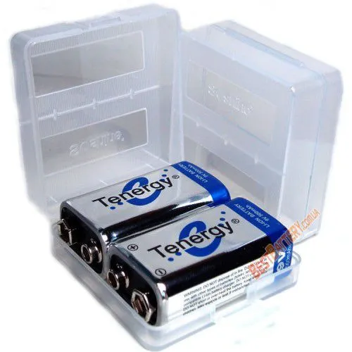 Коробка бокс кейс Футляр на 2 аккумулятора Крона 9V Ціна