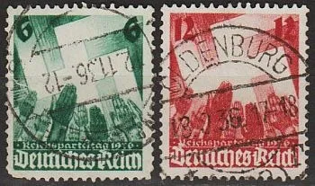 фото, 1936 - Рейх - Партз'їзд в Нюрнберзі Mi.632-33