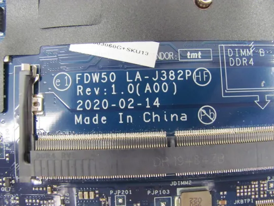 863-3 материнська плата FDW50 LA-J382P SRGKX  i5-10310U для Dell Latitude 5510  оригінал в Україні