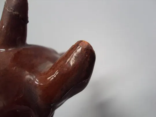 Фигура керамика Рябовский завод Б.Я.Воробьёв РЗКИ собака овчарка собачка 8х25,5 см №177 Інтернет-аукціон