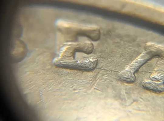 (4737) 1 гривня 2012 розколи у слові "ВЕЛИКИЙ" на реверсі (1 гривна 2012 брак) З аукціону